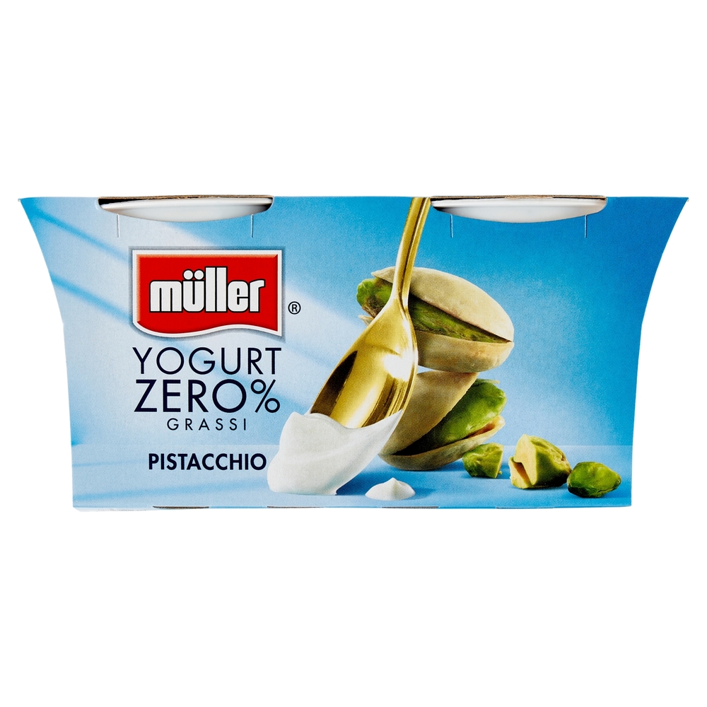 Yogurt Zero% Grassi al Pistacchio, 2x125 g